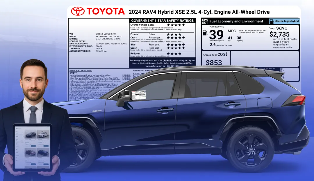 برچسب پنجره خودرو