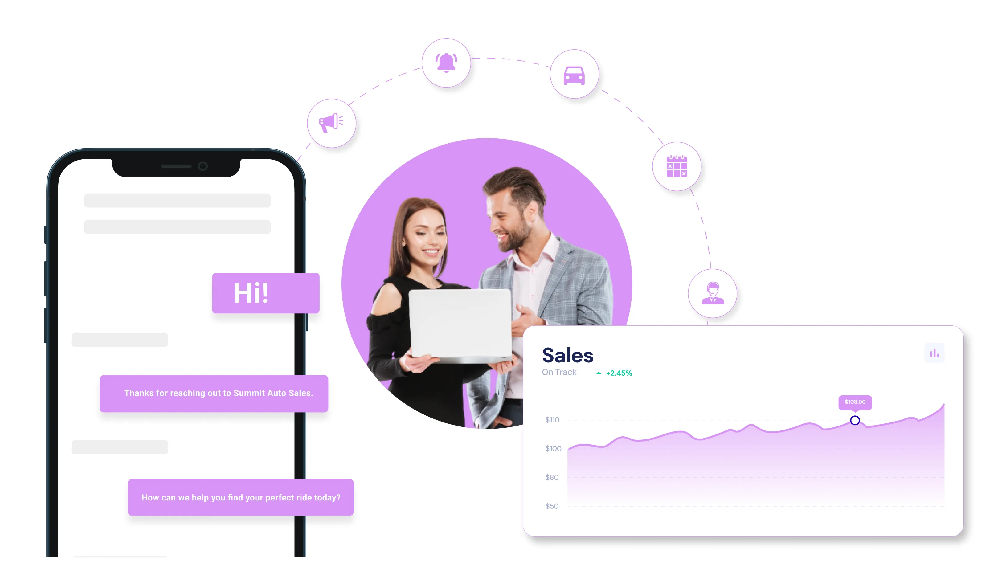 Textnachrichten für Autos