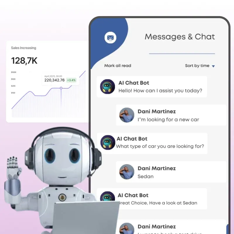 مساعدة الدردشة بالذكاء الاصطناعي
