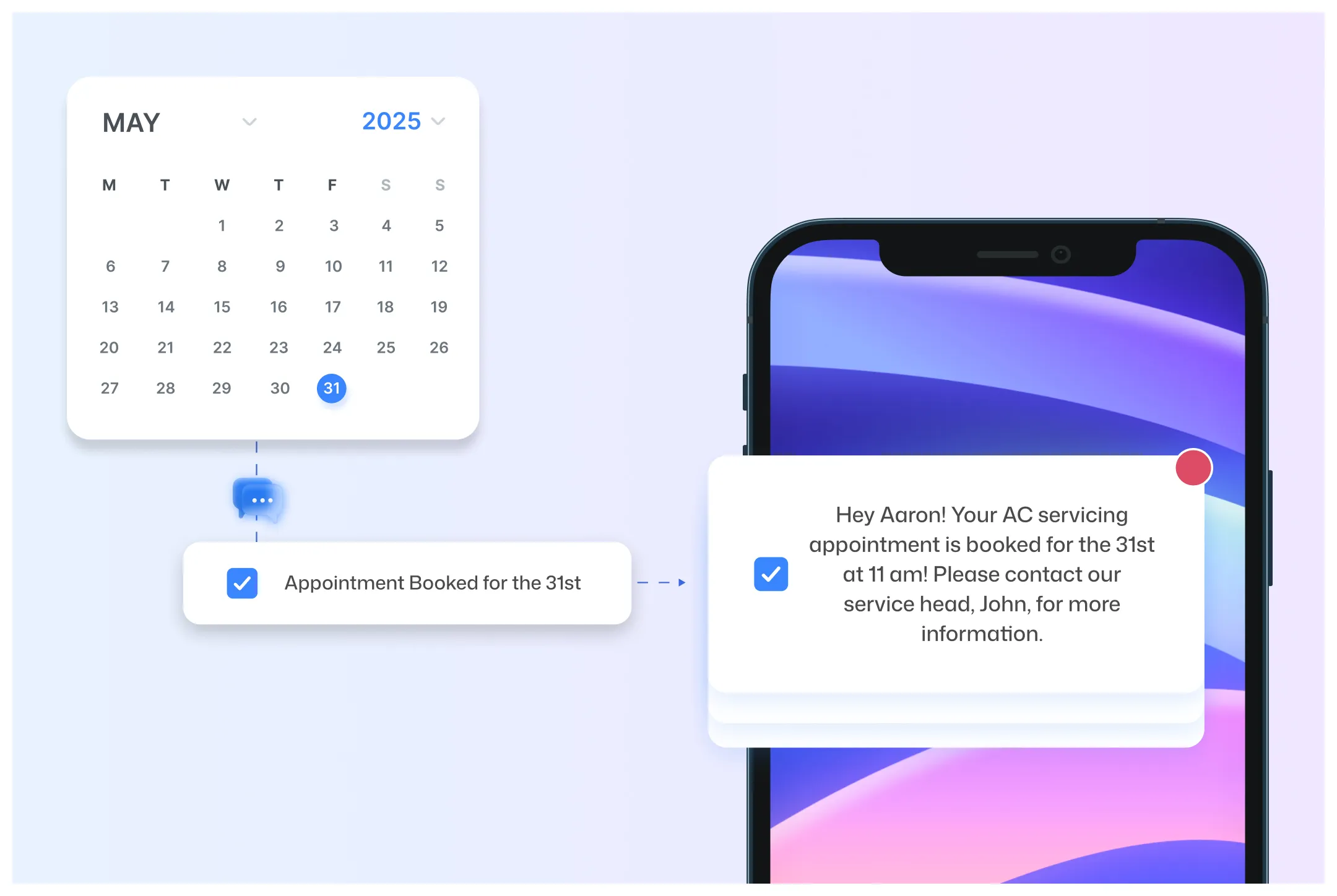 Live-Kalendersynchronisierung mit Smart Routing