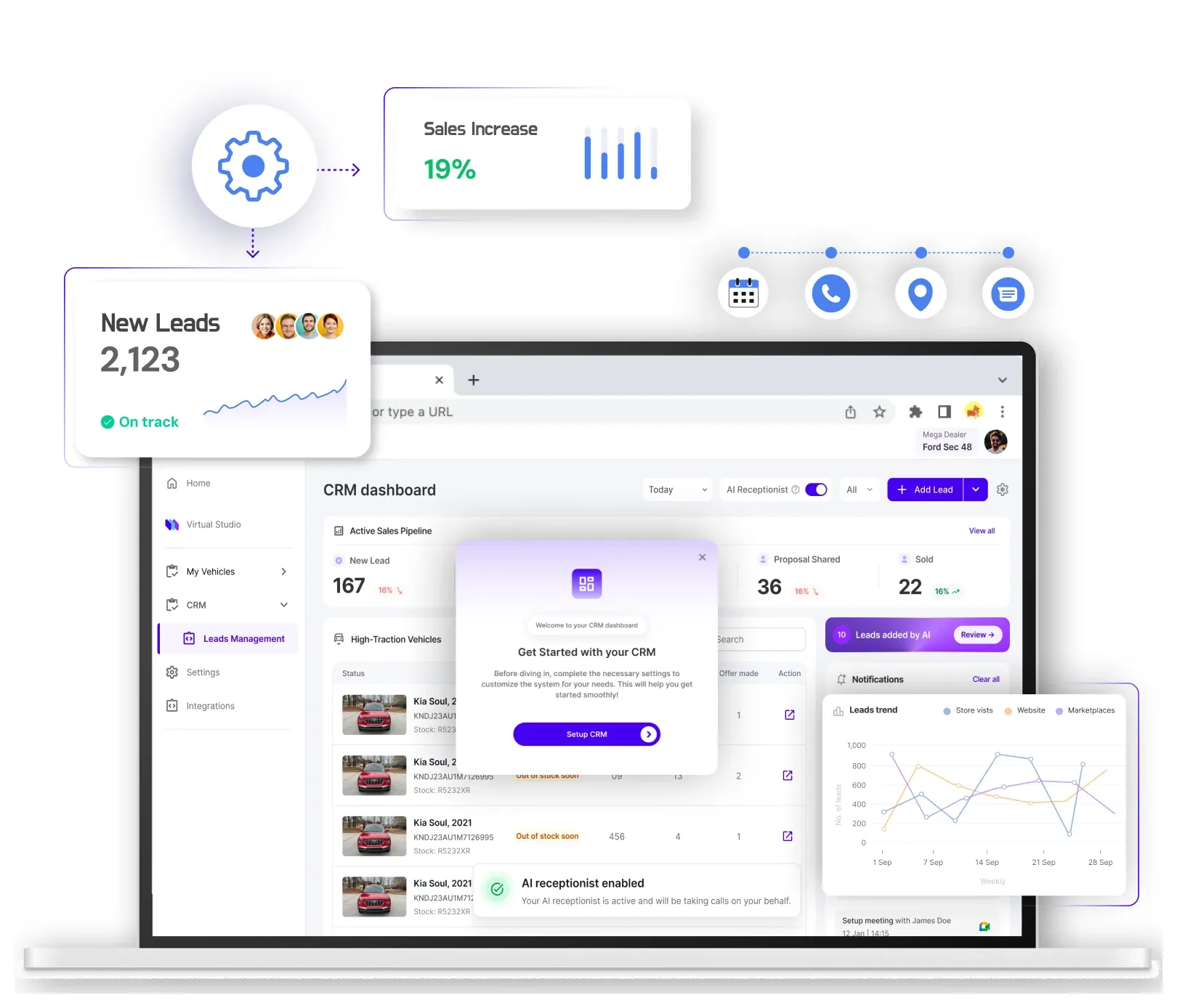 Tieni traccia, gestisci e chiudi più lead con Connect.ai