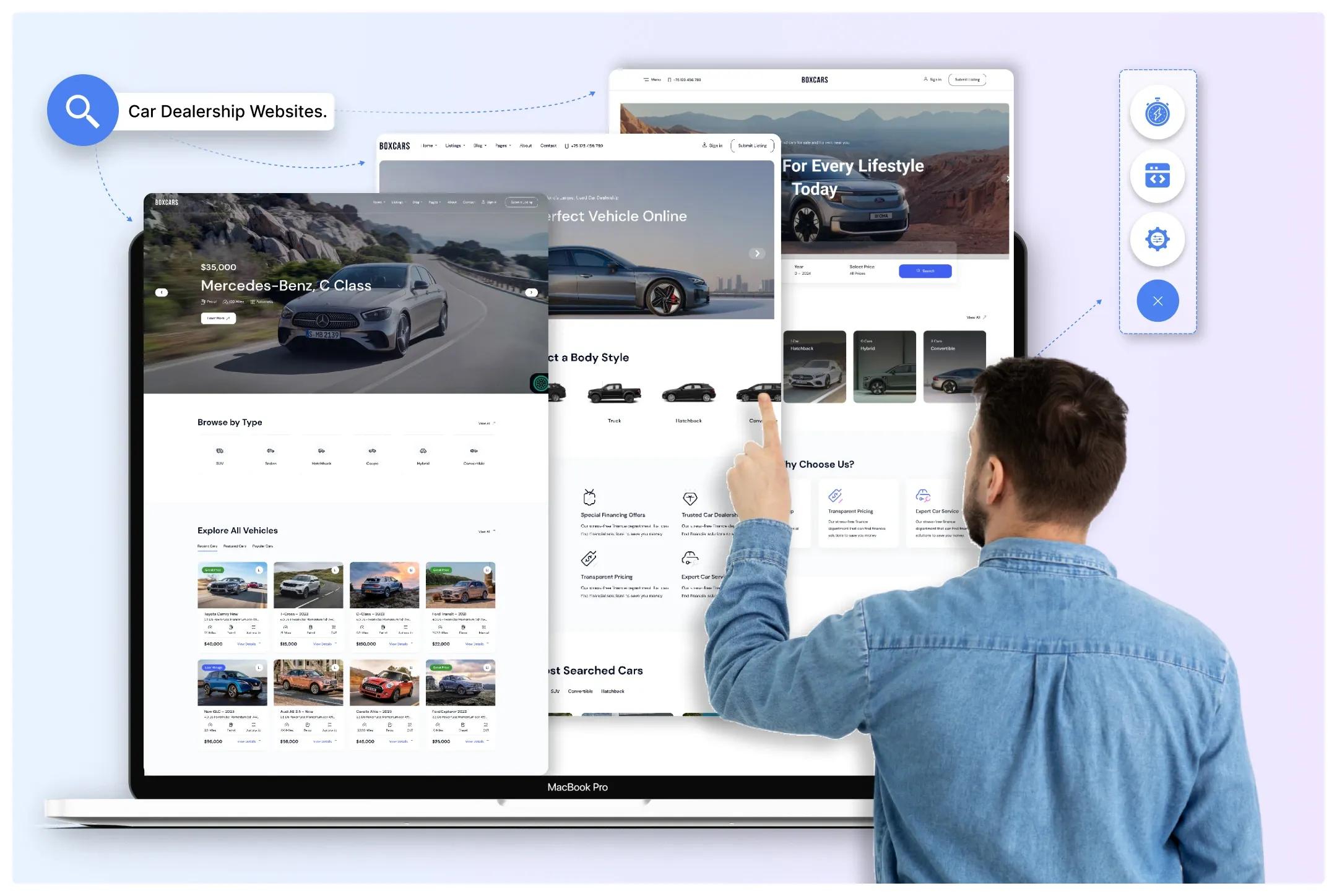 Crea siti web che promuovono l'azione, senza codice
